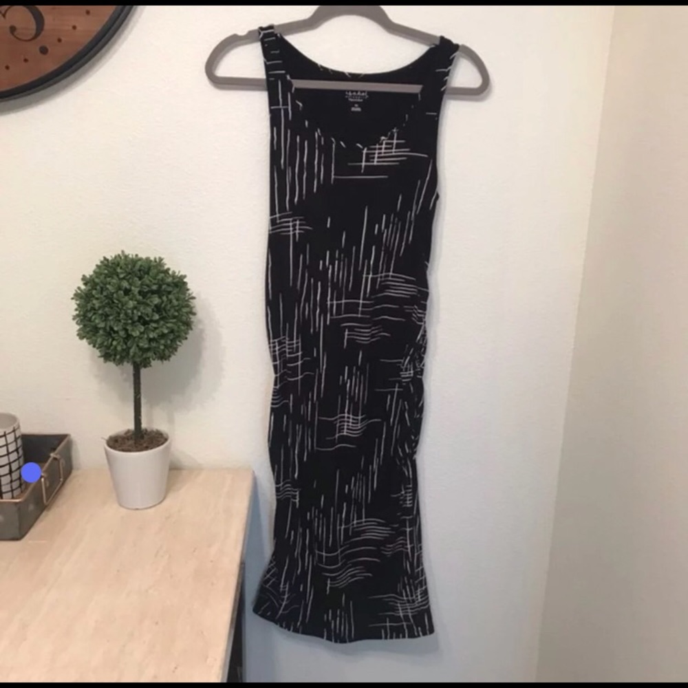 Isabel maternity ruched tank dress